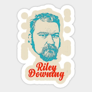 Retro Riley Downing Overprint Sticker